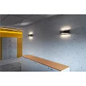SLV Luminaria de pared CARISO WL-4 LED, latón, negro regulable