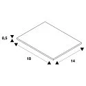SLV Marco empotrable DOWNUNDER PUR angular, gris