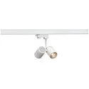 Foco trifásico BIMA 2 GU10 de 2 llamas, incl. adaptador trifásico, ajustable GU10, blanco regulable