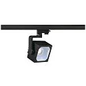 LED 3-Phase Spot EURO CUBE, 28,5W, 4000K, 60°, incl. 3-Phase-adaptor, black
