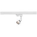 Foco trifásico PURI TRACK ajustable GU10 IP20, blanco regulable