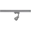 SLV Foco trifásico PURI TRACK ajustable GU10 IP20, gris plateado regulable