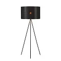 SLV Luminaria de pedestal FENDA II TRIPOD BASIS con interruptor, sin pantalla E27 IP20, negro 