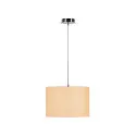 SLV Luminaria colgante FENDA sin pantalla E27 IP20, cromo regulable