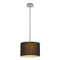 SLV Luminaria colgante FENDA sin pantalla E27 IP20, cromo regulable
