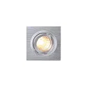 SLV Luminaria empotrable PIREQ QPAR51 SQUARE DOWNLIGHT giratorio, giratorio GU10 IP20, aluminio cepillado regulable