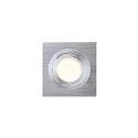 SLV Luminaria empotrable PIREQ QPAR51 SQUARE DOWNLIGHT giratorio, giratorio GU10 IP20, aluminio cepillado regulable