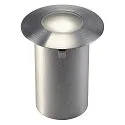 LED Recessed luminaire TRAIL-LITE LED Cover Stainless steel with satinated glass insert, LED warmwhite