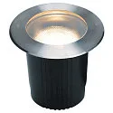 Luminaria empotrable en suelo DASAR 215 E27 IP67, acero inoxidable, negro
