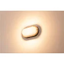 SLV LED Outdoor luminaire TERANG 2 Wall-/Ceiling luminaire, oval, 120°, SMD LED, 3000K, IP44, anthracite