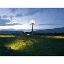 SLV LED Outdoor luminaire FLAC BEAM LED Spot, 1x27W, 60°, 3000K, stonegrey