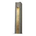 SLV Luminaria de pie para exteriores ARROCK SLOT angular, radiación lateral GU10 IP55, acero inoxidable, gris