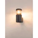 SLV Luminaria de pared para exteriores F-POL WALL cilíndrico E27 IP54, antracita regulable