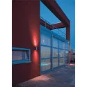 Luminaria de pared para exteriores MYRA UP/DOWN rígido, directo / indirecto GU10 IP55, gris plateado regulable