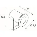 LED Floor Spot DASAR PROJECTOR LED Outdoor Spot, 12-24V, 7W, 40°, 3000K, IP68, stainless steel