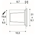 BRICK, Outdoor Wall recessed luminaire, LED, 3000K, stainless steel, 230V, IP67, 10W, 950lm