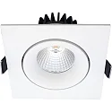 Luminaria empotrable VELIA TILT cuadrado IP44, blanco mate  11W 650lm 2700K