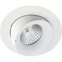 Luminaria empotrable VELIA LARGE TILT IP44, blanco mate regulable 11W 650lm 2700K