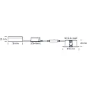 SLV Luminaria empotrable VELIA redondo, juego de 6 IP54, blanco mate  7W 850lm 1800|3000K