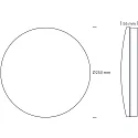 SLV Luminaria de techo ECOTECH BULKHEAD CCT Switch IP54, blanco mate regulable