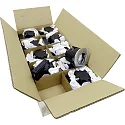 Luminaria empotrable UNI INSTALL G2 redondo, juego de 10 GU10 IP44, aluminio cepillado 