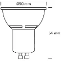 SLV Bombilla LED LONG LIFE GU10 5W 370lm 4000K 38° regulable ópalo