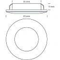 SLV recessed spotlight ALINA G2 IP20, brushed aluminium dimmable