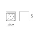 ACB Luminaria de pared para exteriores HAMAL 16/2081 IP65, antracita