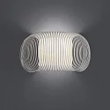 ACB Luminaria de pared MIRTA 3055/40 Arriba-Abajo E27 IP20, ópalo, blanco regulable