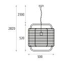 ACB pendant luminaire CORDA 50 E27 IP20, green 