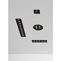 ACB Luminaria empotrable INVISIBLE 3980/280 IP20, negro 24W 1790lm 3000K 36° 36°