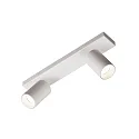 Foco GINA 3874/R2 de 2 llamas, ajustable GU10 IP20, ópalo, blanco regulable