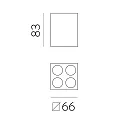 ceiling luminaire INVISIBLE 3980/66 IP20