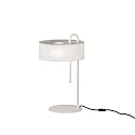 Luminaria de mesa CLIP 8178 con interruptor E27 IP20, blanco