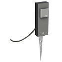 Albert Enchufes de jardín con pincho para clavar PLUG-N-PLAY simple, antracita