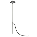 Luminaria con pincho PLUG-N-PLAY /  LED abajo, semicircular IP54, antracita