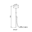 Albert Luminaria con pincho PLUG-N-PLAY /  LED abajo, semicircular IP54, antracita