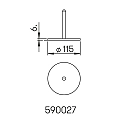 Albert Placa de suelo PLUG-N-PLAY / ALB-524327 mecánico, antracita