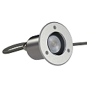 Luminaria empotrable en suelo PLUG-N-PLAY / GU10 PAR16 con portalámpara GU10 IP67, acero inoxidable