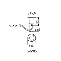 Albert Luminaria empotrable en suelo PLUG-N-PLAY / GU10 PAR16 con portalámpara GU10 IP67, acero inoxidable