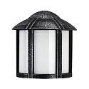 Luminaria de pared para exteriores TYPE NO 3221 redondo, radiación lateral E27 IP44, negro regulable