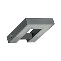 LED Outdoor Wall luminaire Type No. 0219, IP54, 16W 3000K 1600lm, swiveling 120°, cast alu / satin glass, anthracite