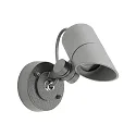 Outdoor Wall spot Type No. 2391, IP54, GU10 PAR16 max. 50W, rotatable and pivotable, dimmable, anthracite