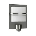 Luminaria de pared para exteriores TYPE NO 6250 plano, con detector de movimiento E27 IP44, antracita