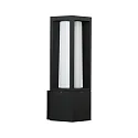 Luminaria de pared para exteriores TYPE NO 0213 arriba, angular E27 IP44, negro mate regulable