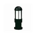 Luminaria de zócalo TYPE NO 0521 cilíndrico E27 IP44, negro mate regulable