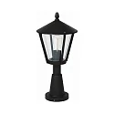 Luminaria de zócalo TYPE NO 0529 E27 IP44, negro mate regulable
