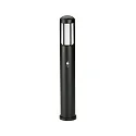 Luminaria para balizas TYPE NO 2221 cilíndrico, con detector de movimiento E27 IP44, negro mate regulable