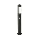Luminaria para balizas TYPE NO 2249 cilíndrico, con detector de movimiento E27 IP44, negro mate regulable