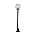 Luminaria de caminos TYPE NO 2053 redondo E27 IP44, negro mate regulable